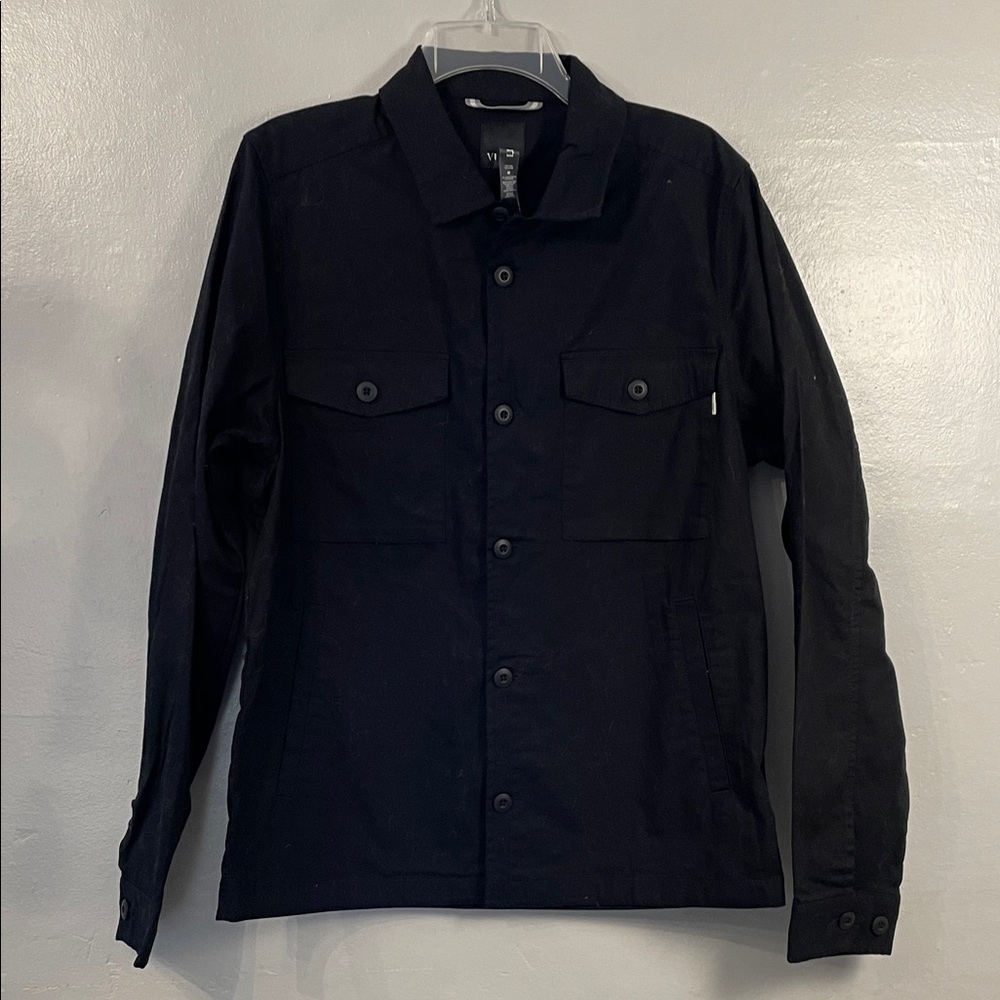 Vuori men’s Ripstop Jacket Charcoal Button Down Jacket Medium